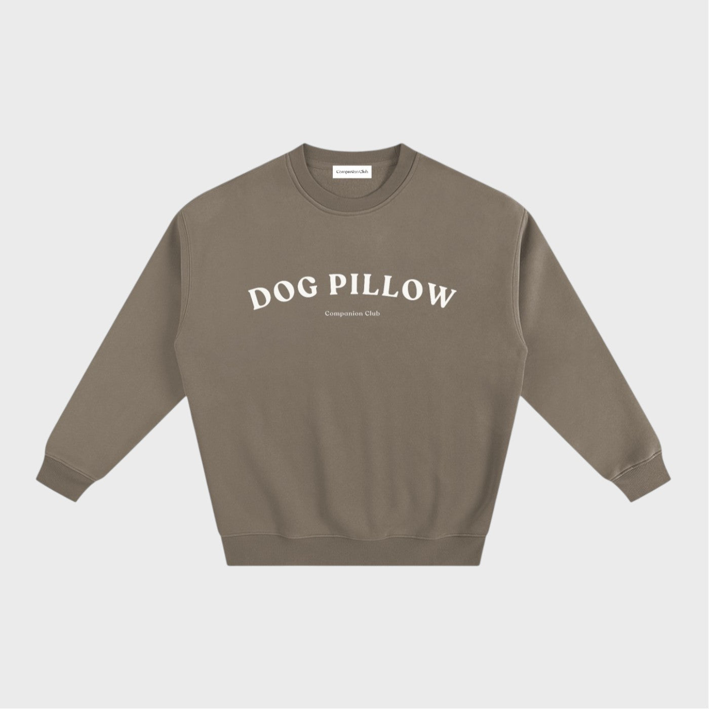 Dog Pillow Crewneck Gray Coffee | Companion Club
