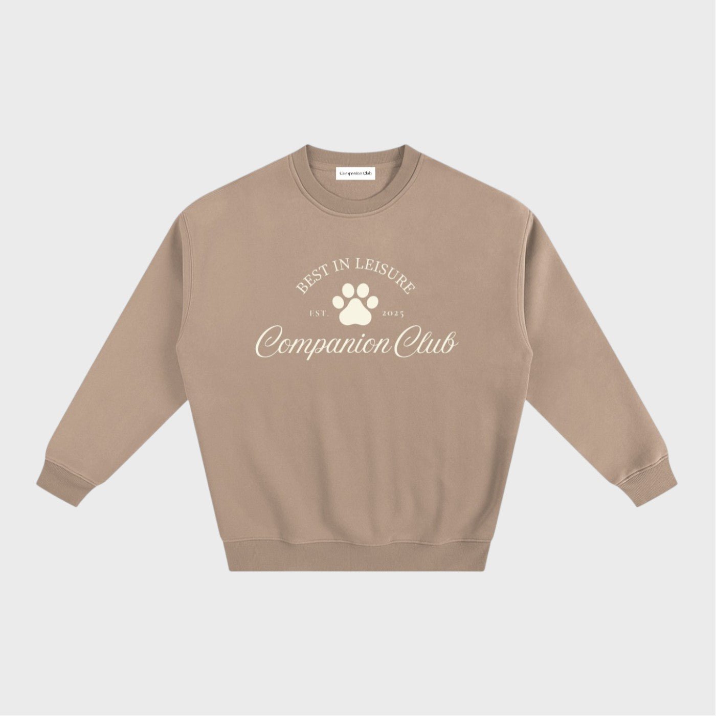 Best in Leisure Crewneck - Gray Apricot - Companion Club