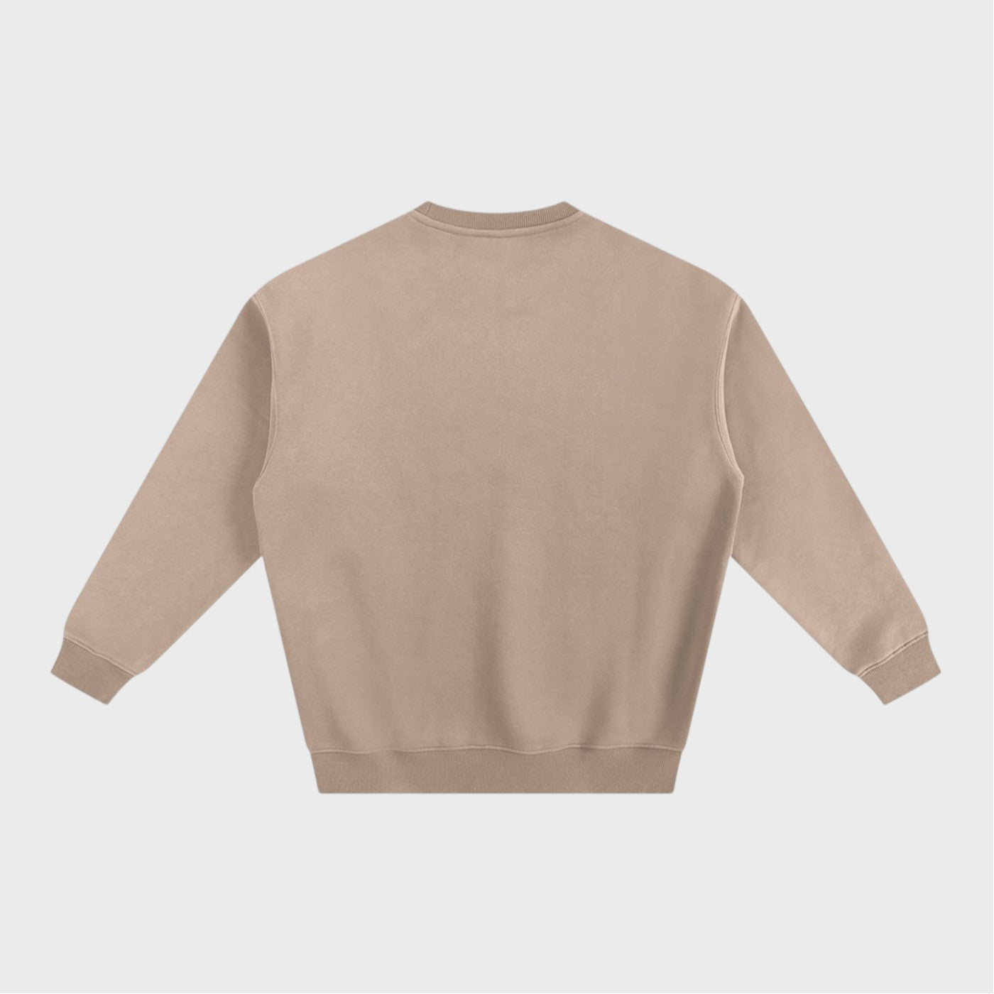 Best In Leisure Heritage Crewneck in gray apricot heavyweight fleece by Companion Club