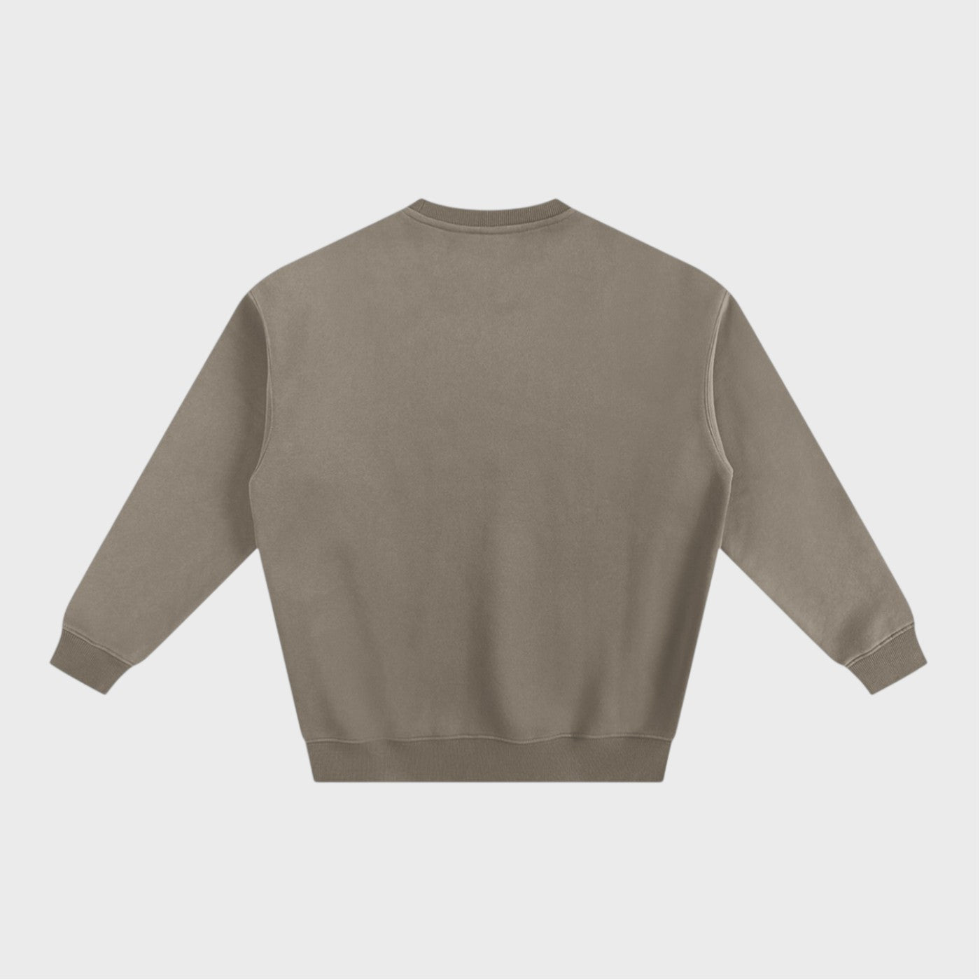 Best In Leisure Heritage Crewneck in gray coffee heavyweight fleece by Companion Club