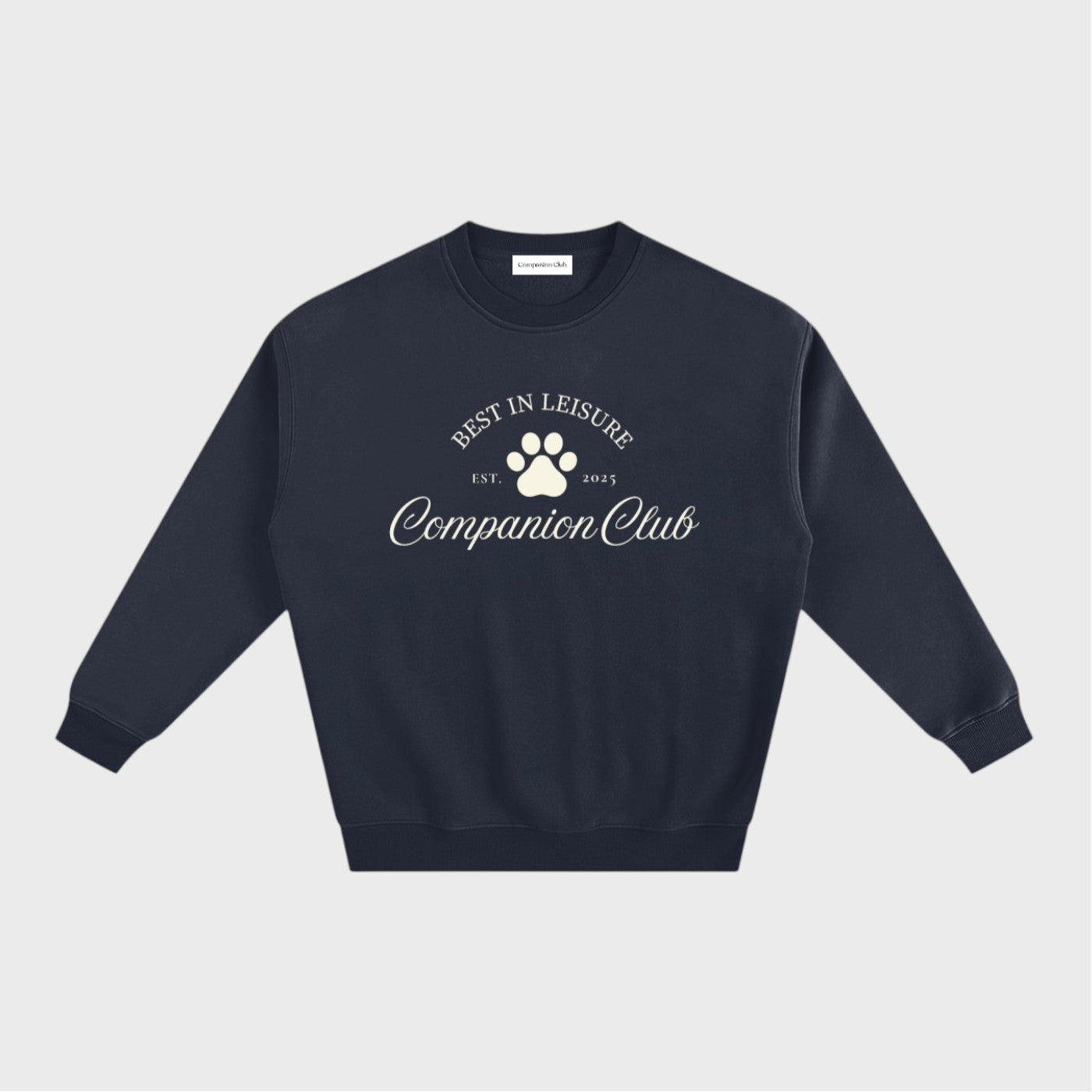 Best in Leisure Crewneck - Navy Blue - Companion Club