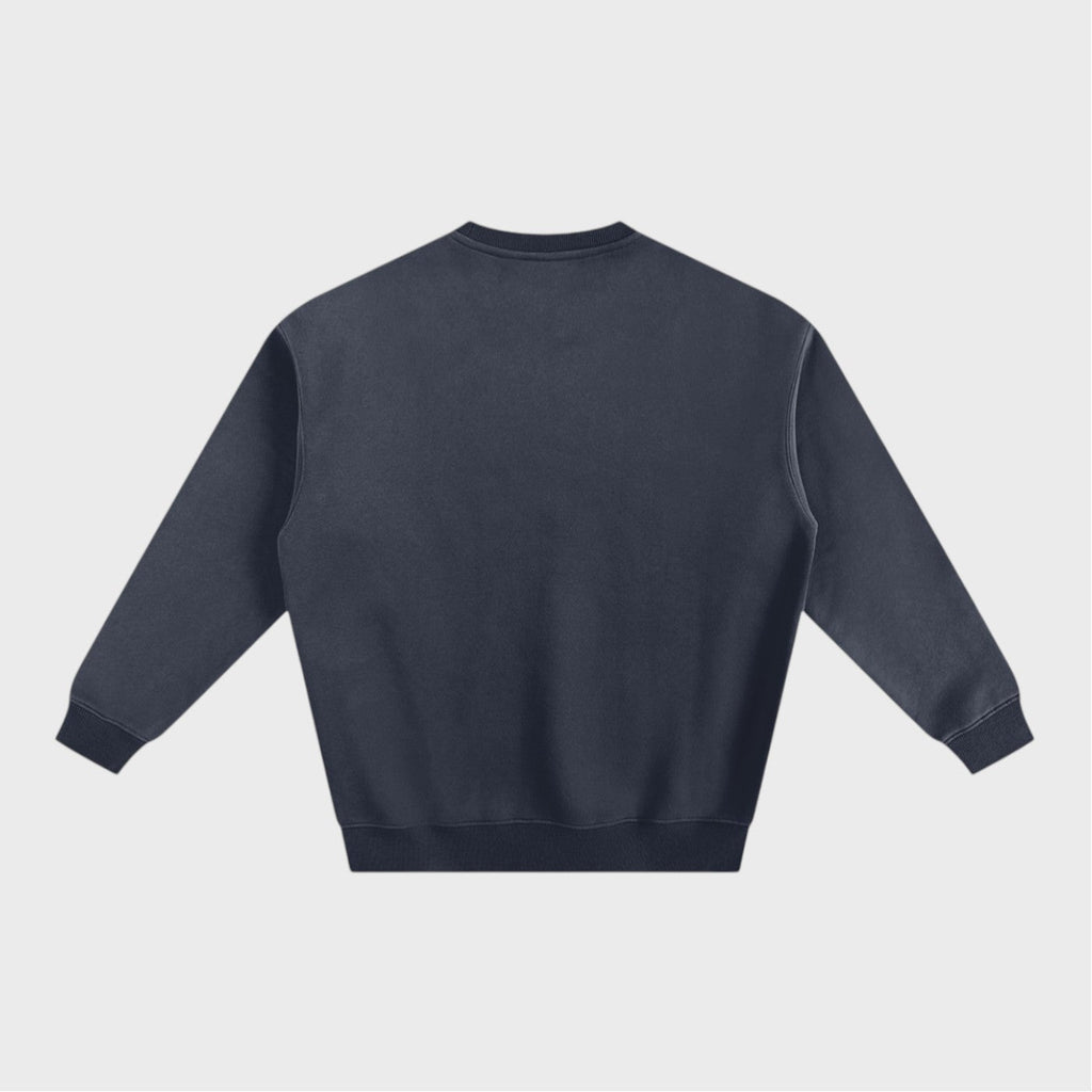 Best In Leisure Heritage Crewneck in navy blue heavyweight fleece by Companion Club