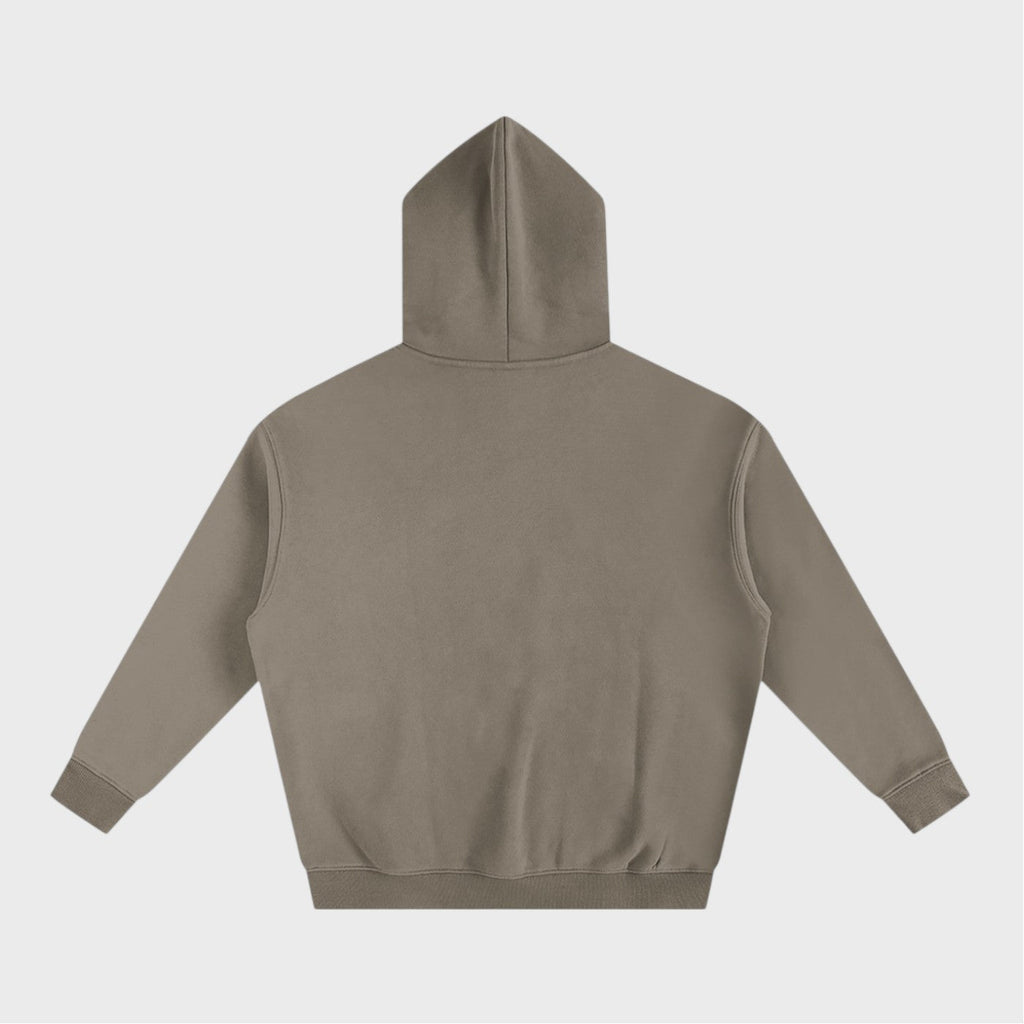 Best In Leisure Heritage Hoodie in gray coffee heavyweight fleece by Companion Club