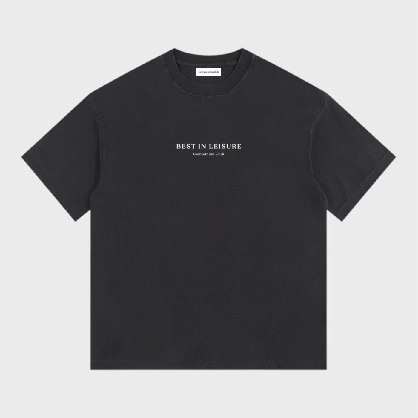 Best in Leisure Vintage Washed T-Shirt - Black - Companion Club