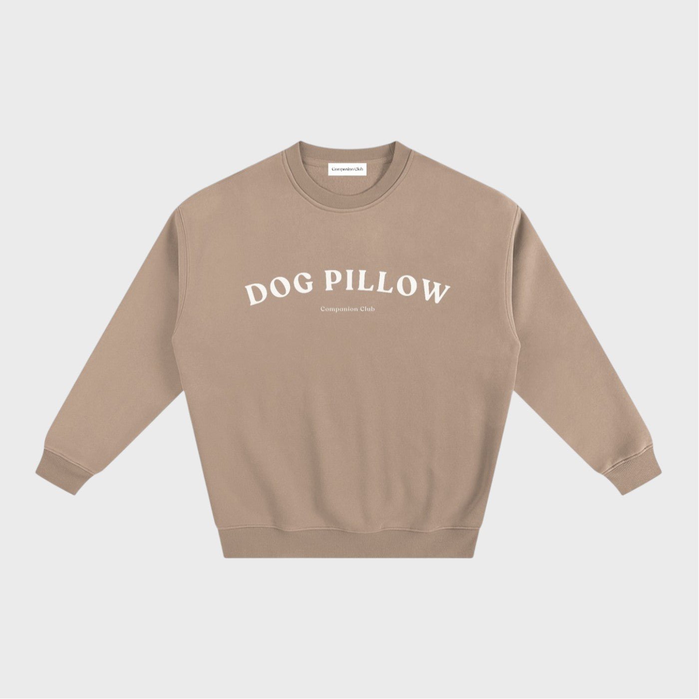 Dog Pillow Crewneck - Gray Apricot - Companion Club