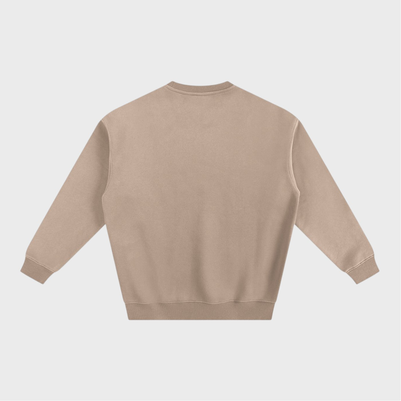 Dog Pillow Crewneck in gray apricot heavyweight fleece by Companion Club