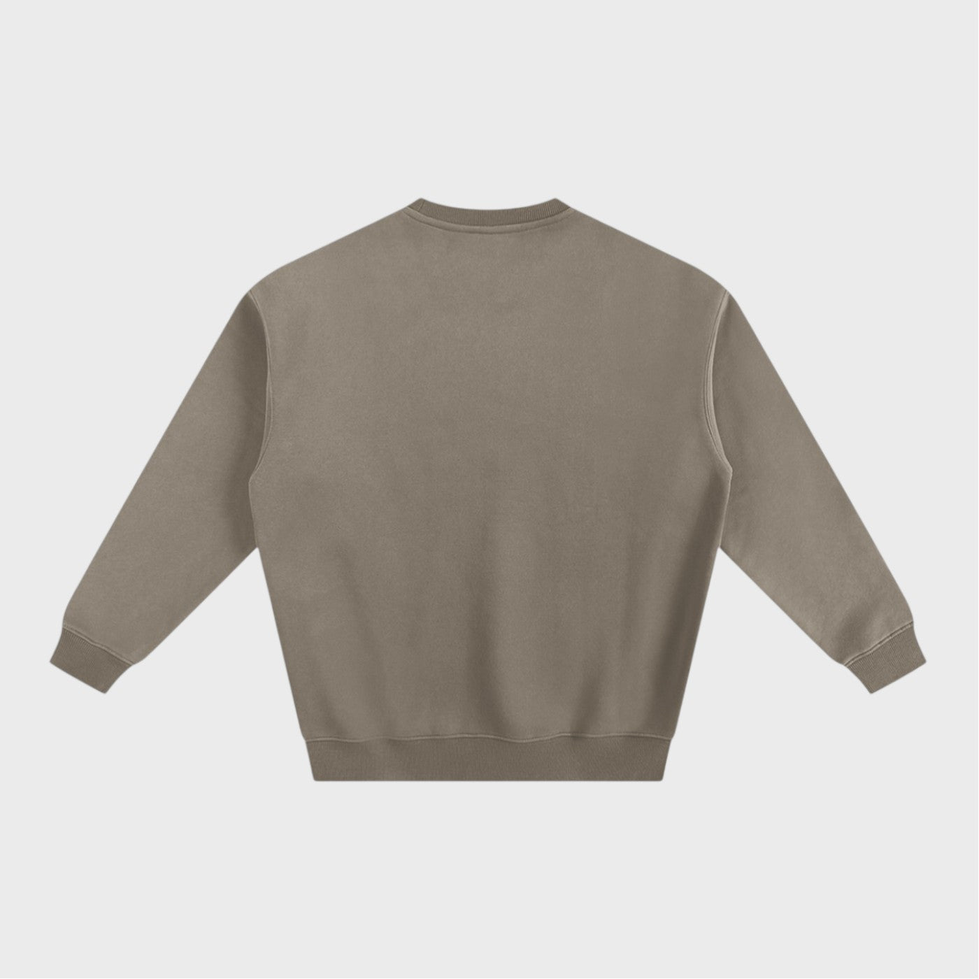 Dog Pillow Crewneck in gray coffee heavyweight fleece by Companion Club