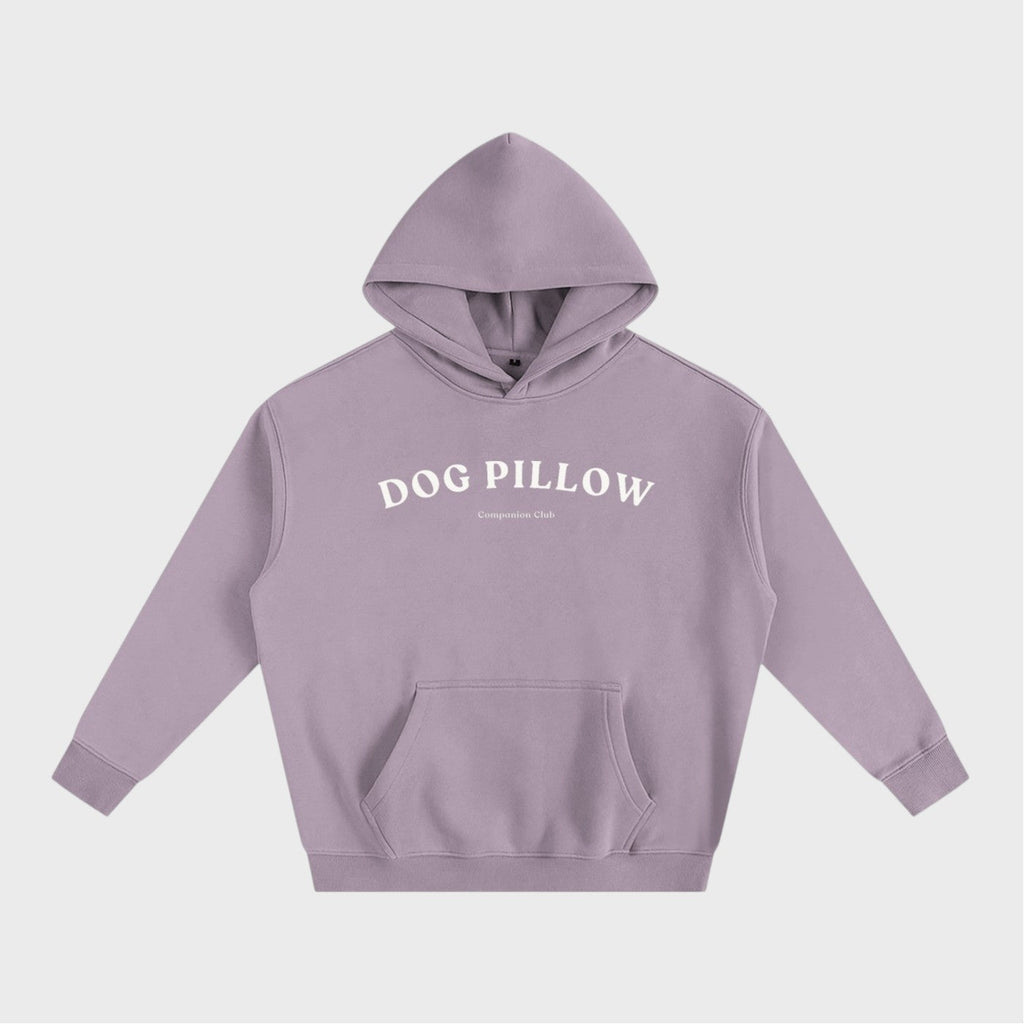 Dog Pillow Hoodie in dark purple heavyweight fleece by Companion Club