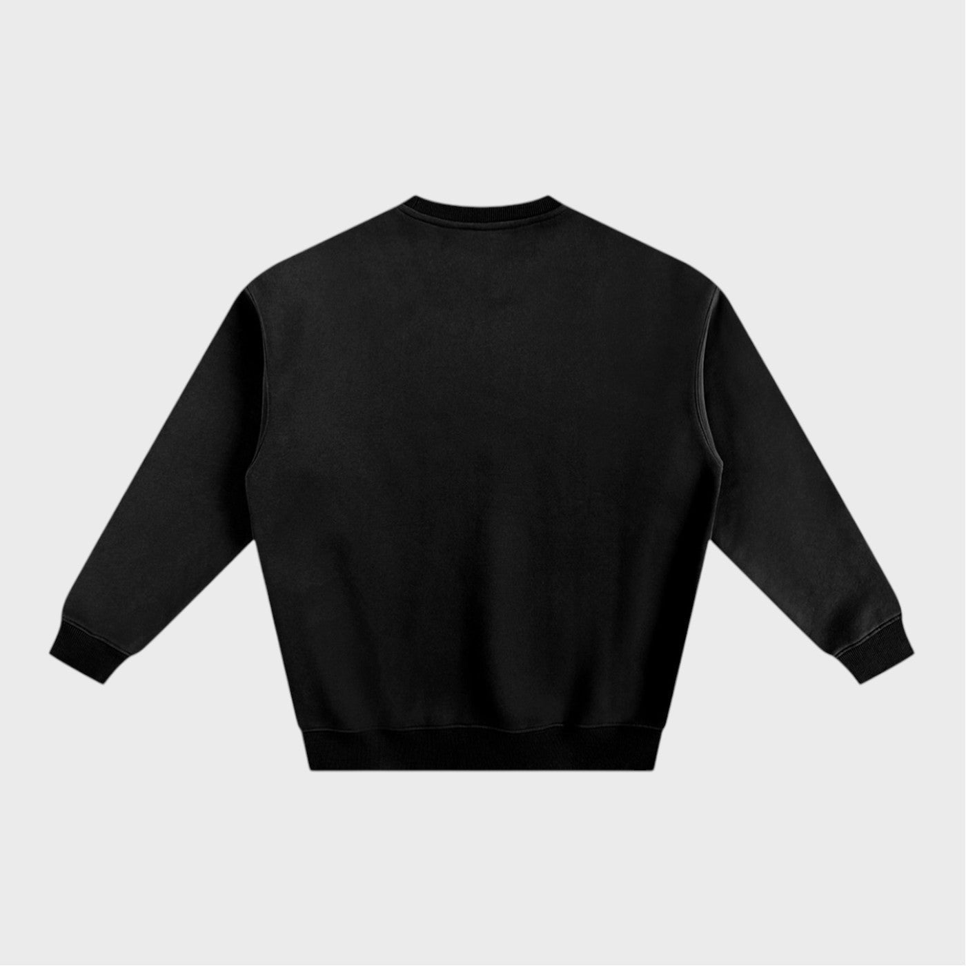 Loyalty Crewneck in black heavyweight fleece by Companion Club
