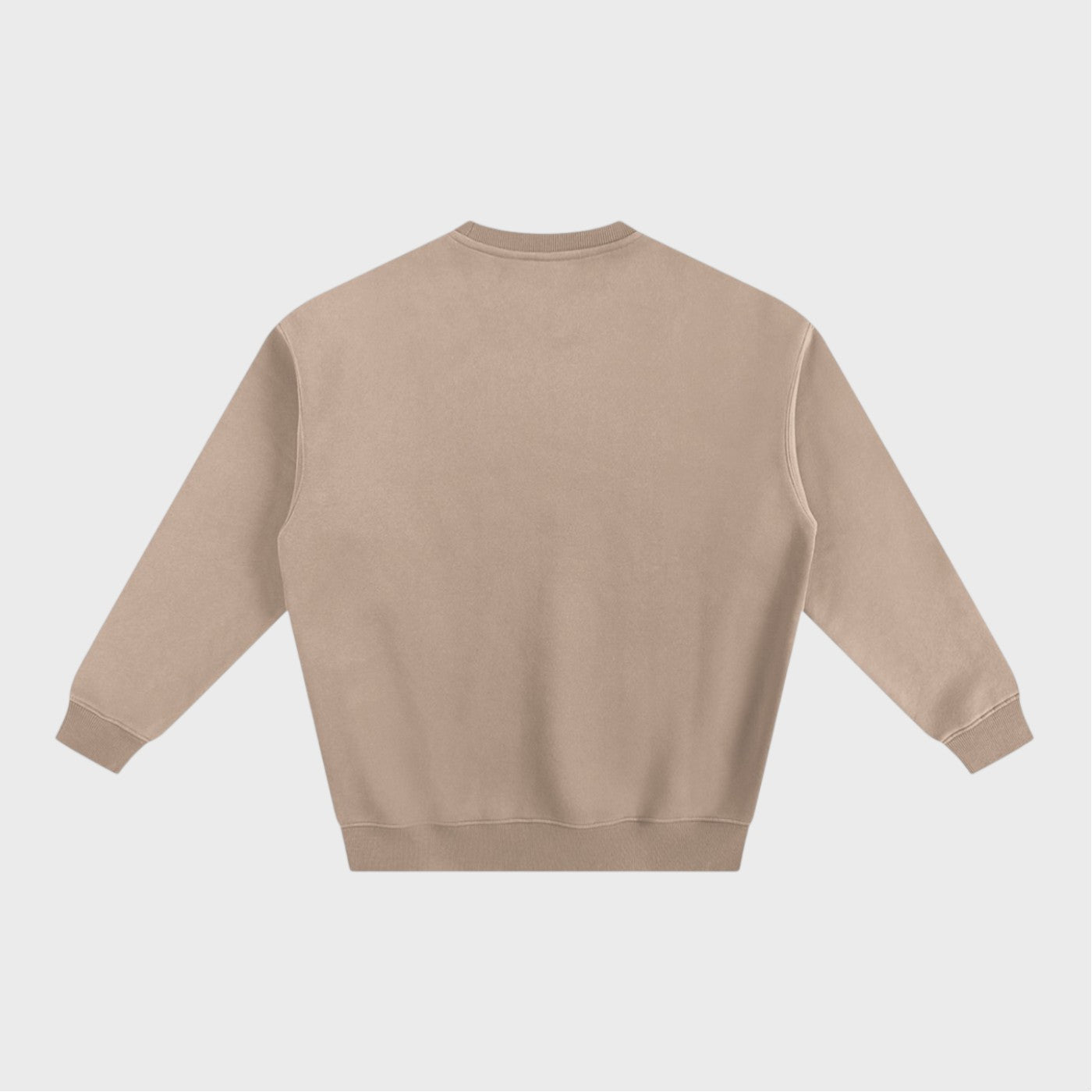 Loyalty Crewneck in gray apricot heavyweight fleece by Companion Club