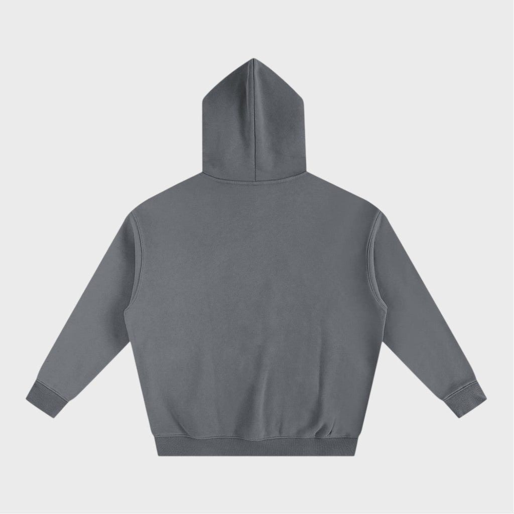 Loyalty Hoodie in gray heavyweight fleece by Companion Club