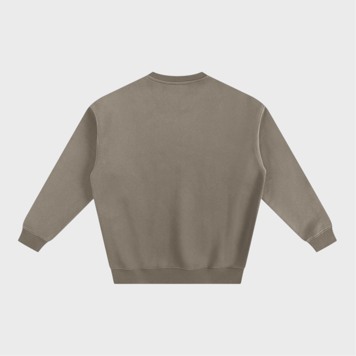 Party Animal Crewneck in gray coffee heavyweight fleece by Companion Club