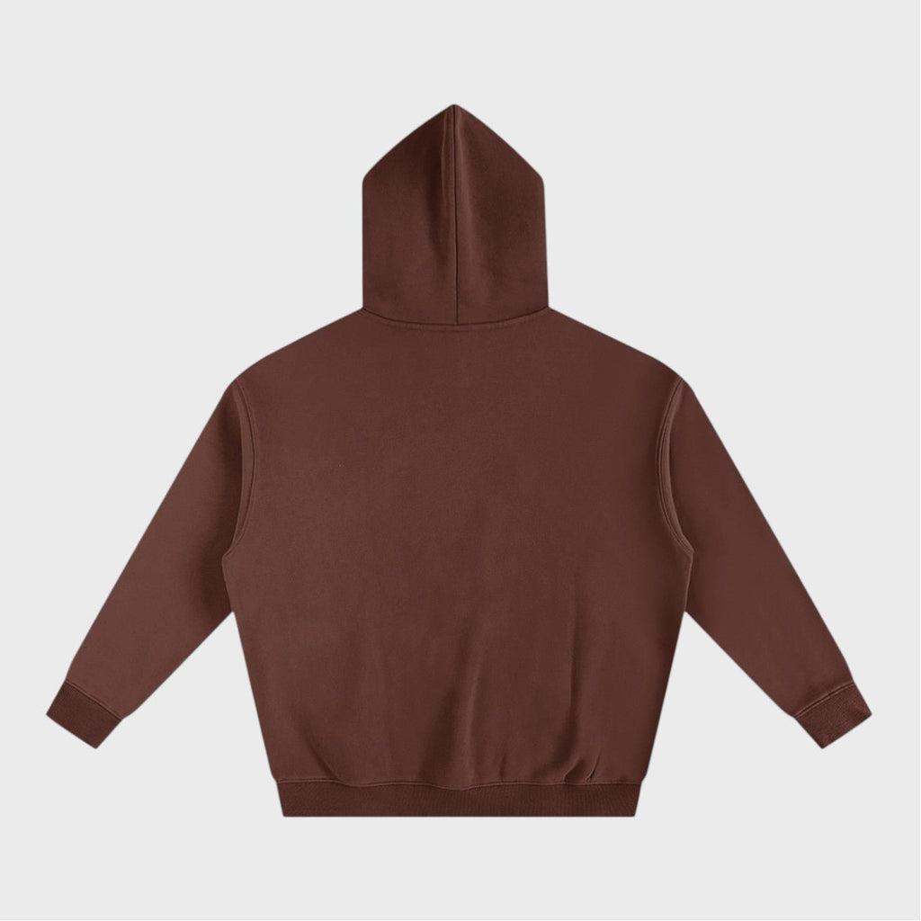 Party Animal Hoodie in coffee heavyweight fleece by Companion Club