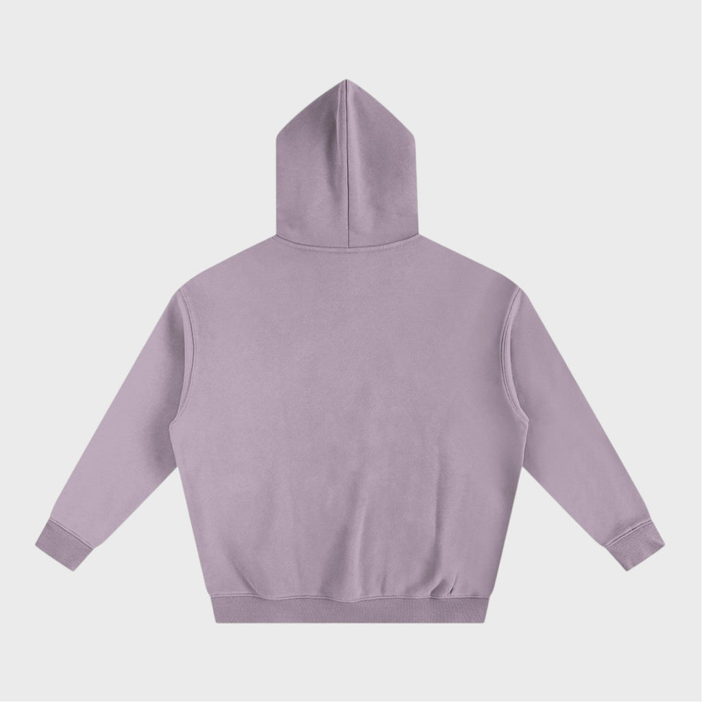 Party Animal Hoodie in dark purple heavyweight fleece by Companion Club